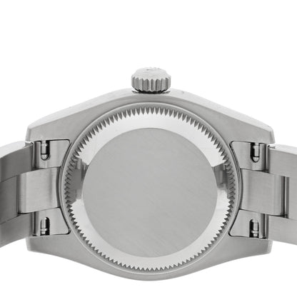 Rolex Stainless Steel 26mm Oyster Perpetual Watch Blue Index 176200 4 of 4