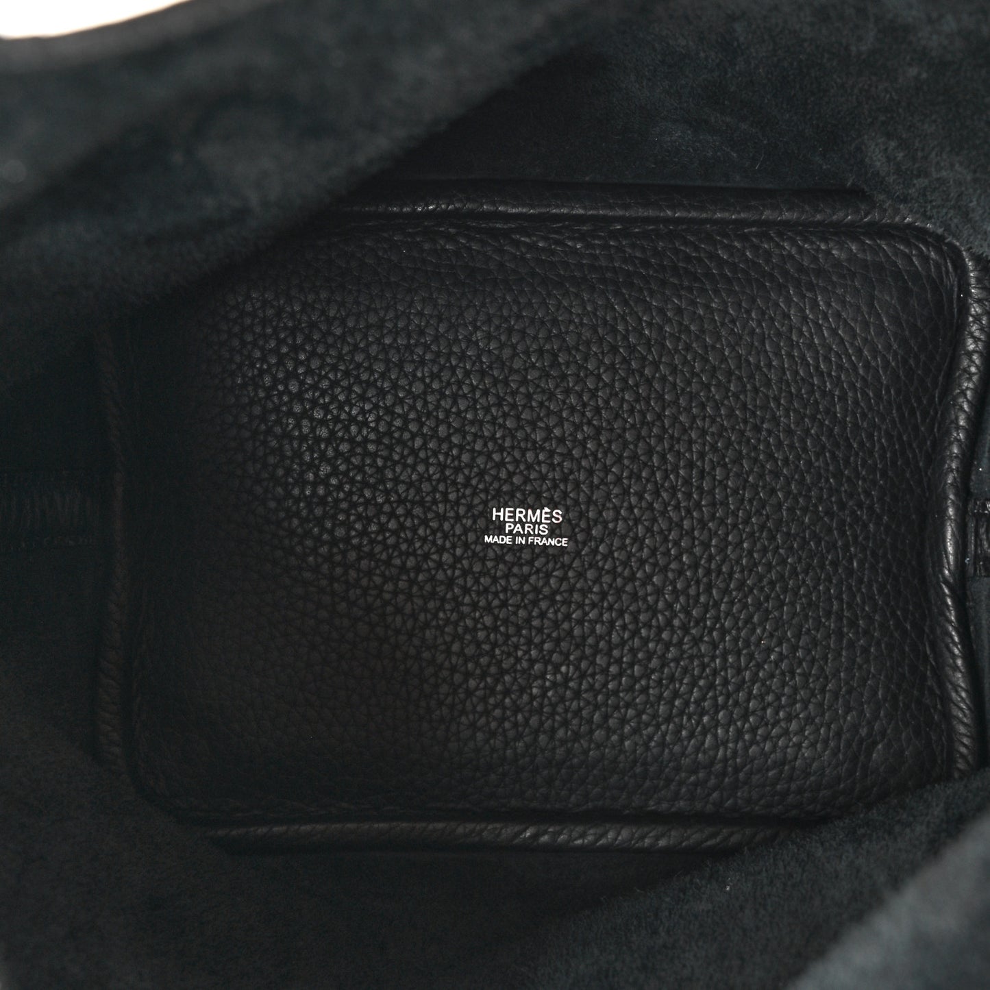 Taurillon Clemence Epsom Eclat Picotin 18 PM Black White