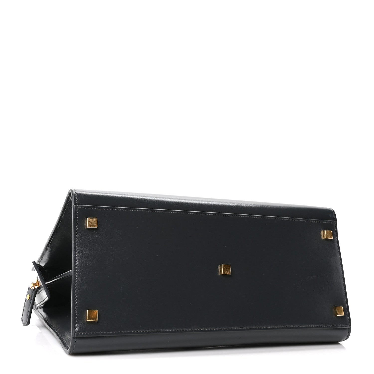 Saint Laurent Shiny Calfskin Medium Uptown Tote Black 4 of 10