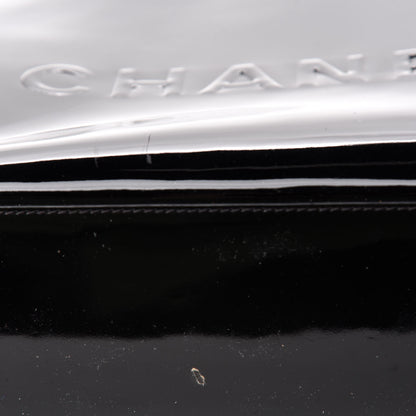 Chanel Patent Logo Shoulder Bag Black 9 of 13