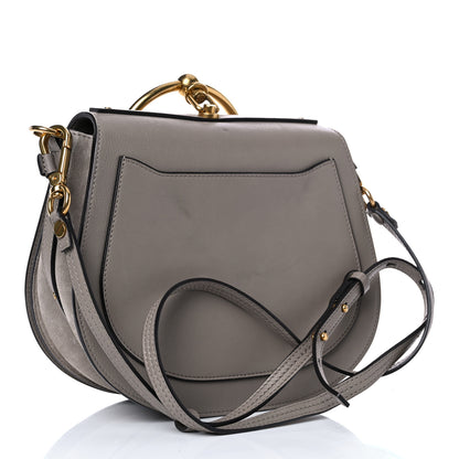 Chloe Calfskin Suede Medium Nile Bracelet Bag Motty Grey 3 of 19