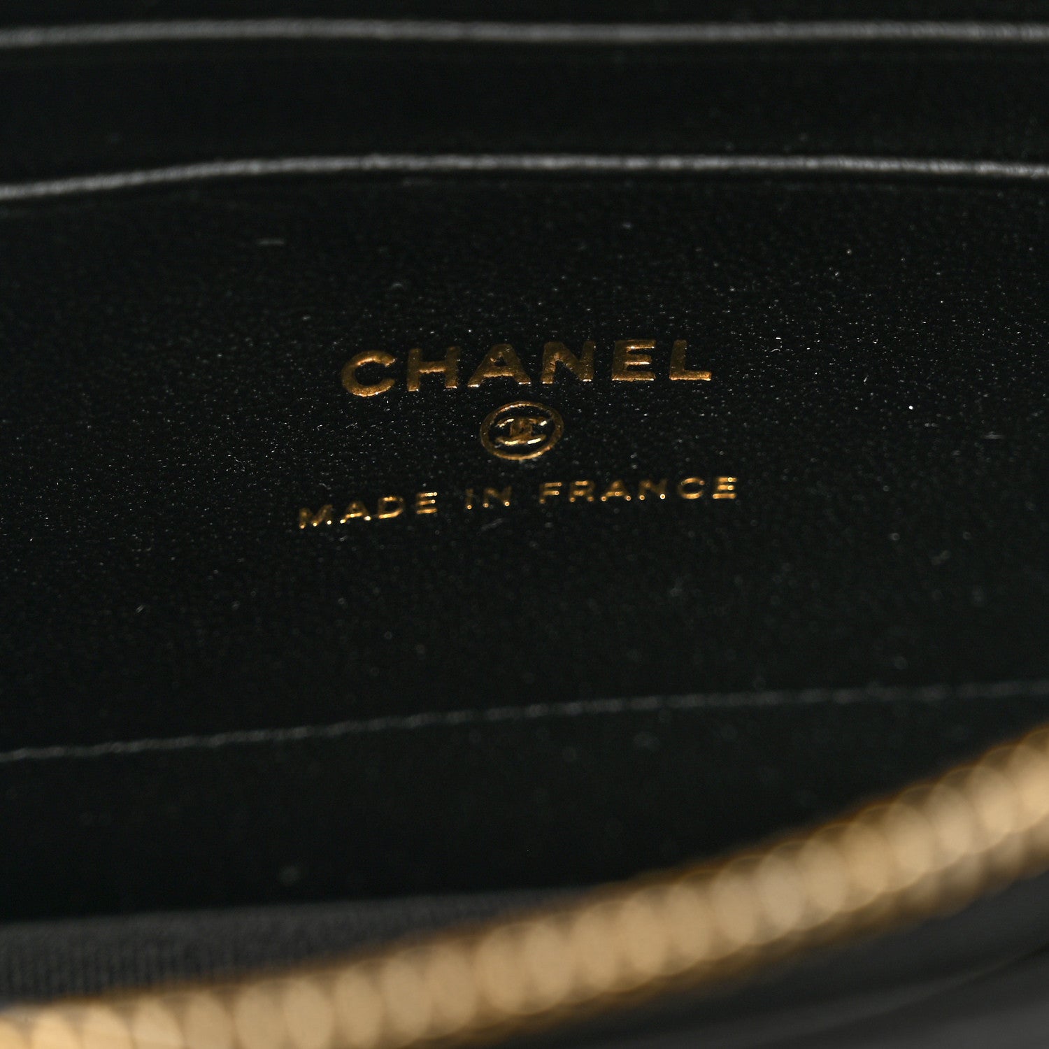 Chanel Lambskin Quilted CC Pouch Wristlet Black 6 of 8