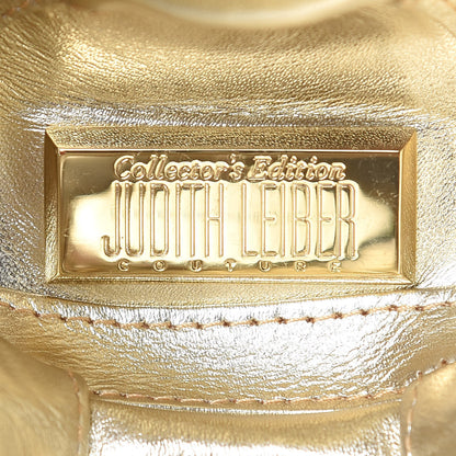 Judith Leiber Crystal Donut Minaudiere Clutch Gold 6 of 7
