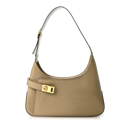 Salvatore Ferragamo Brushed Calfskin Gancini Hobo Beige 1 of 10