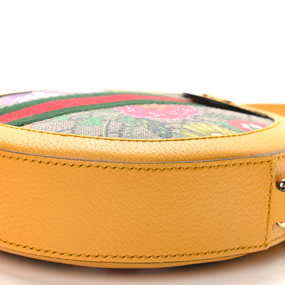 Gucci GG Supreme Monogram Flora Web Mini Ophidia Round Shoulder Bag Beige Multicolor Crop 9 of 9