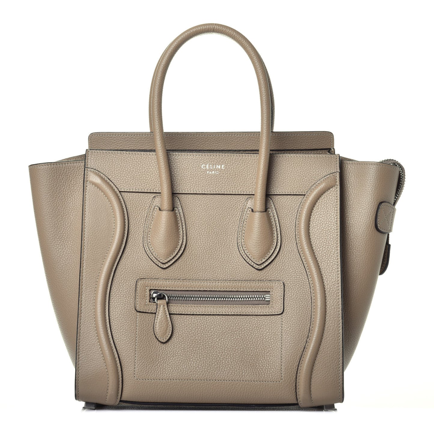 Drummed Calfskin Micro Luggage Dune