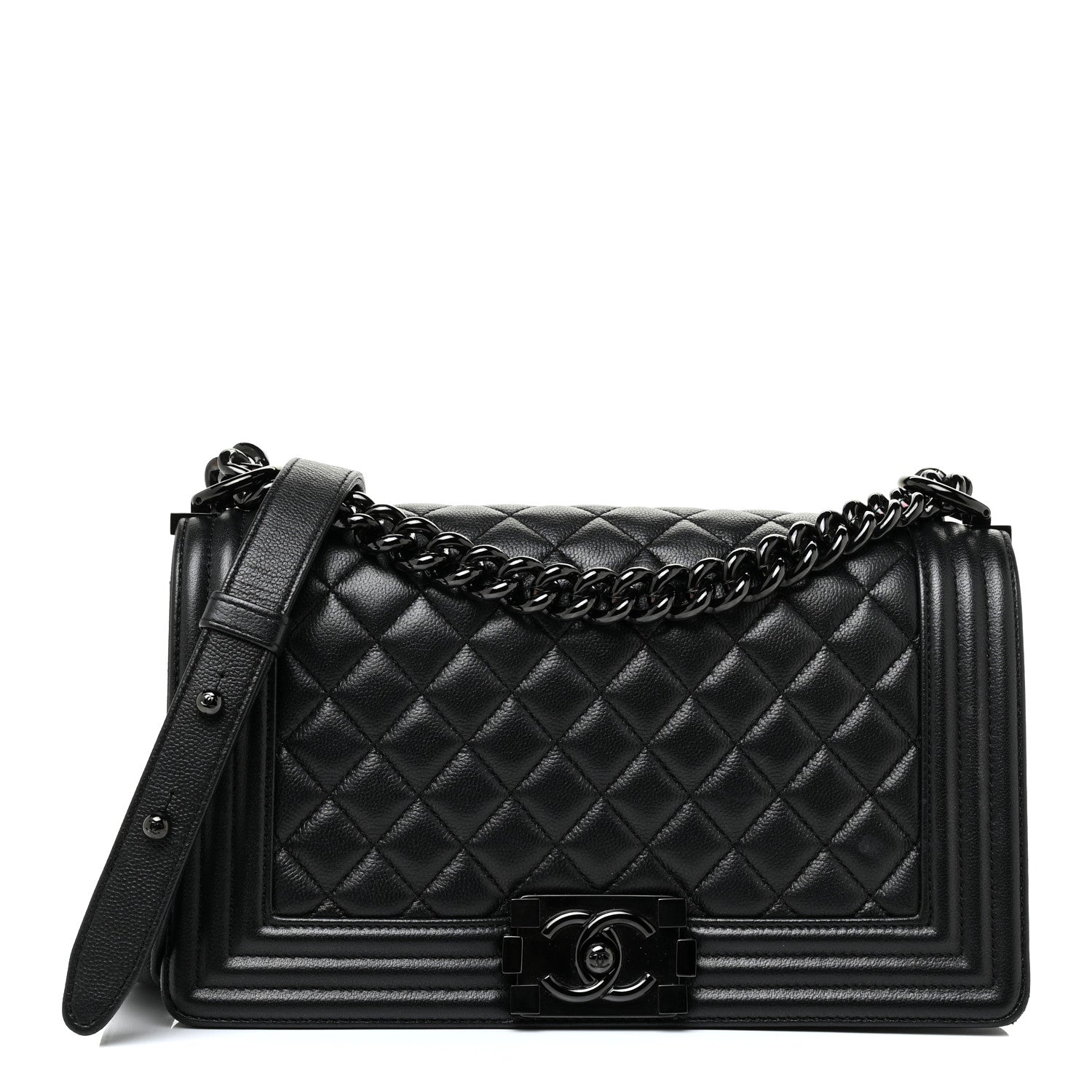 Chanel Caviar Quilted Medium Boy Flap So Black 1 of 13