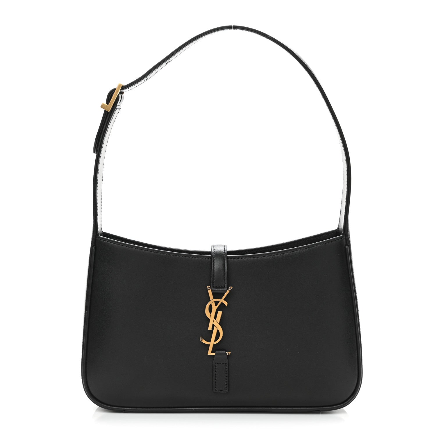 Saint Laurent Smooth Calfskin Le 5 A 7 Hobo Black 1 of 9