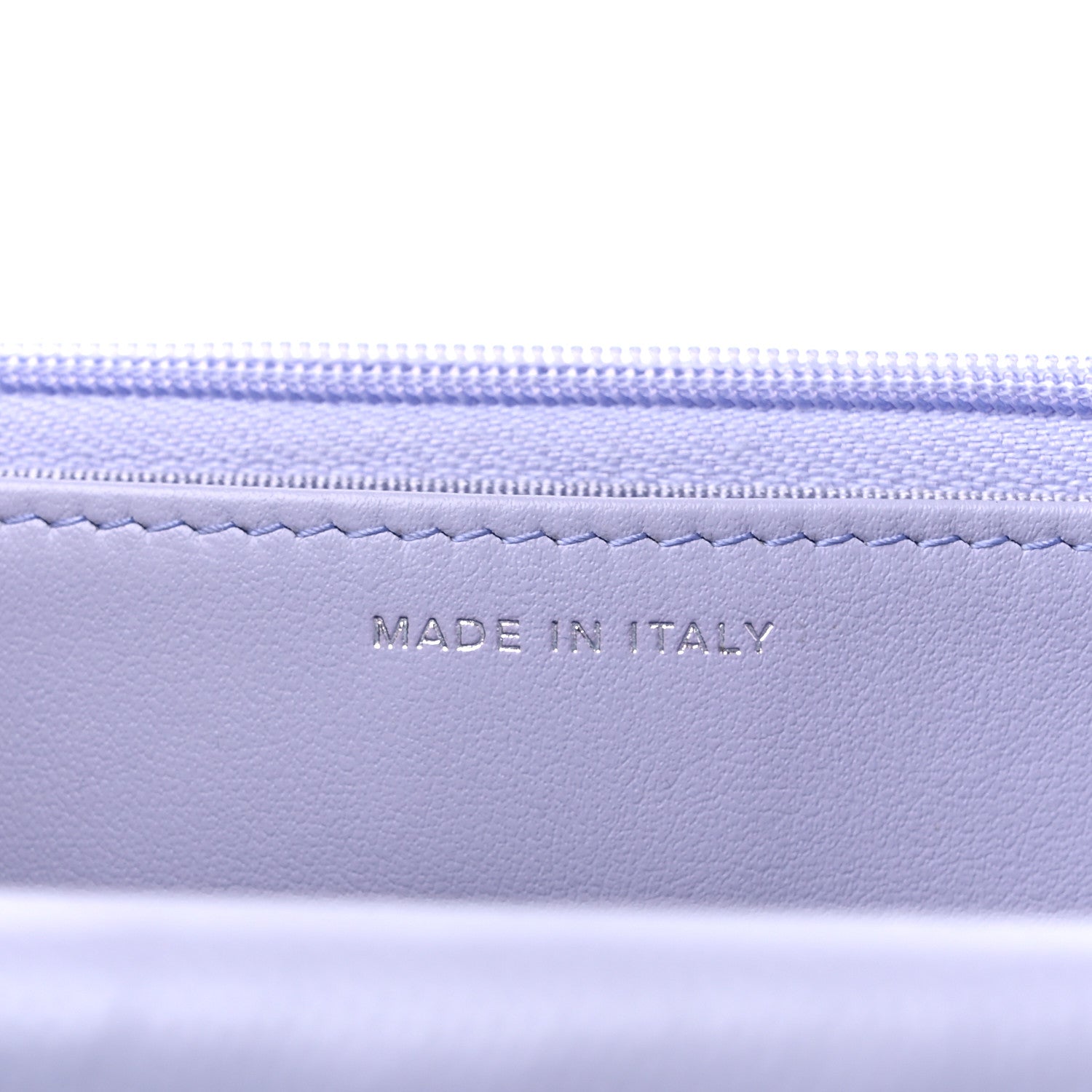 Chanel Caviar Quilted Wallet on Chain WOC Light Purple 7 of 12