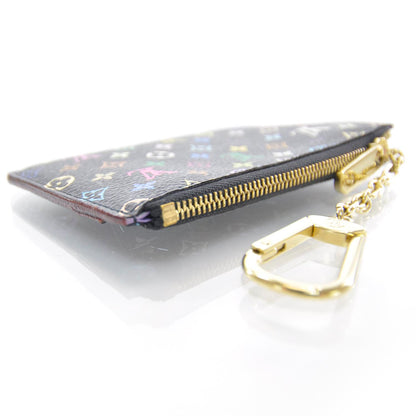 Louis Vuitton Monogram Multicolor Key Pouch Black Violet 3 of 7