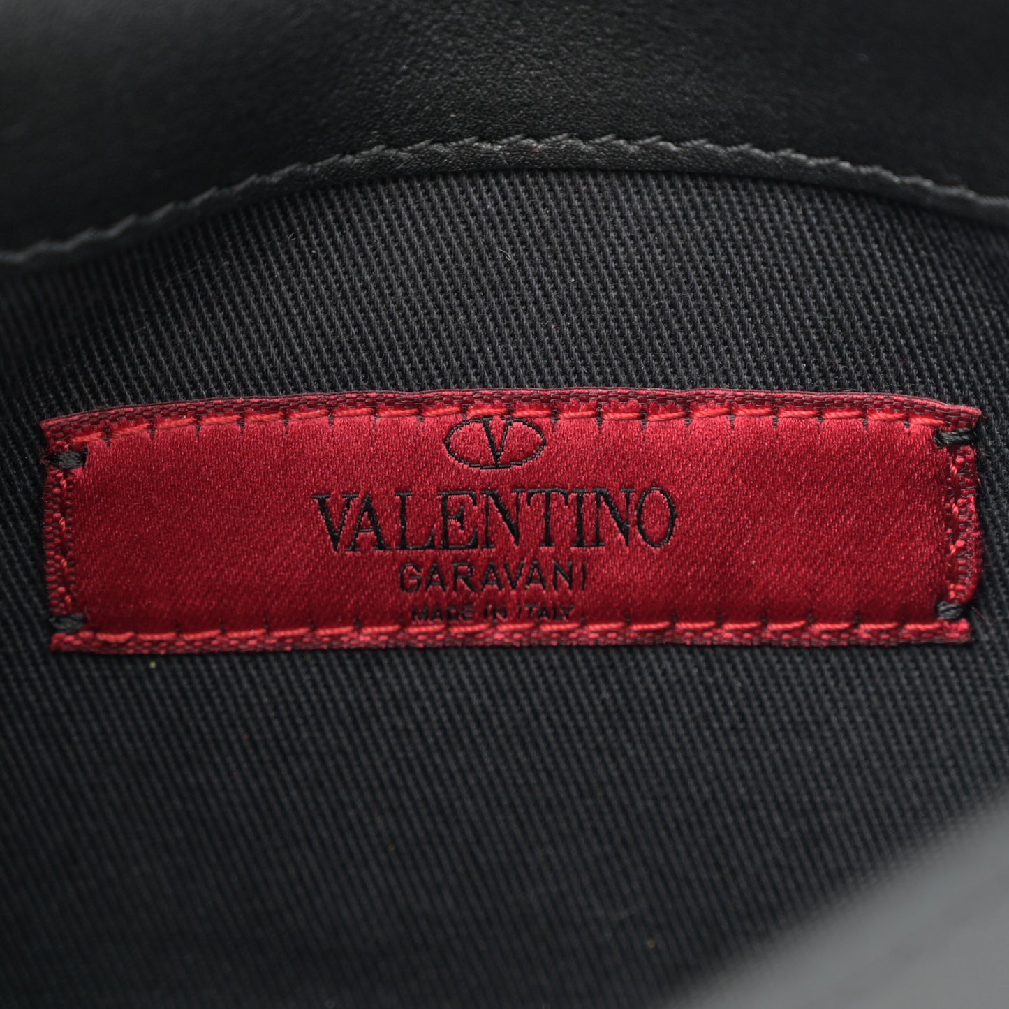 Vitello Rockstud Belt Bag Black