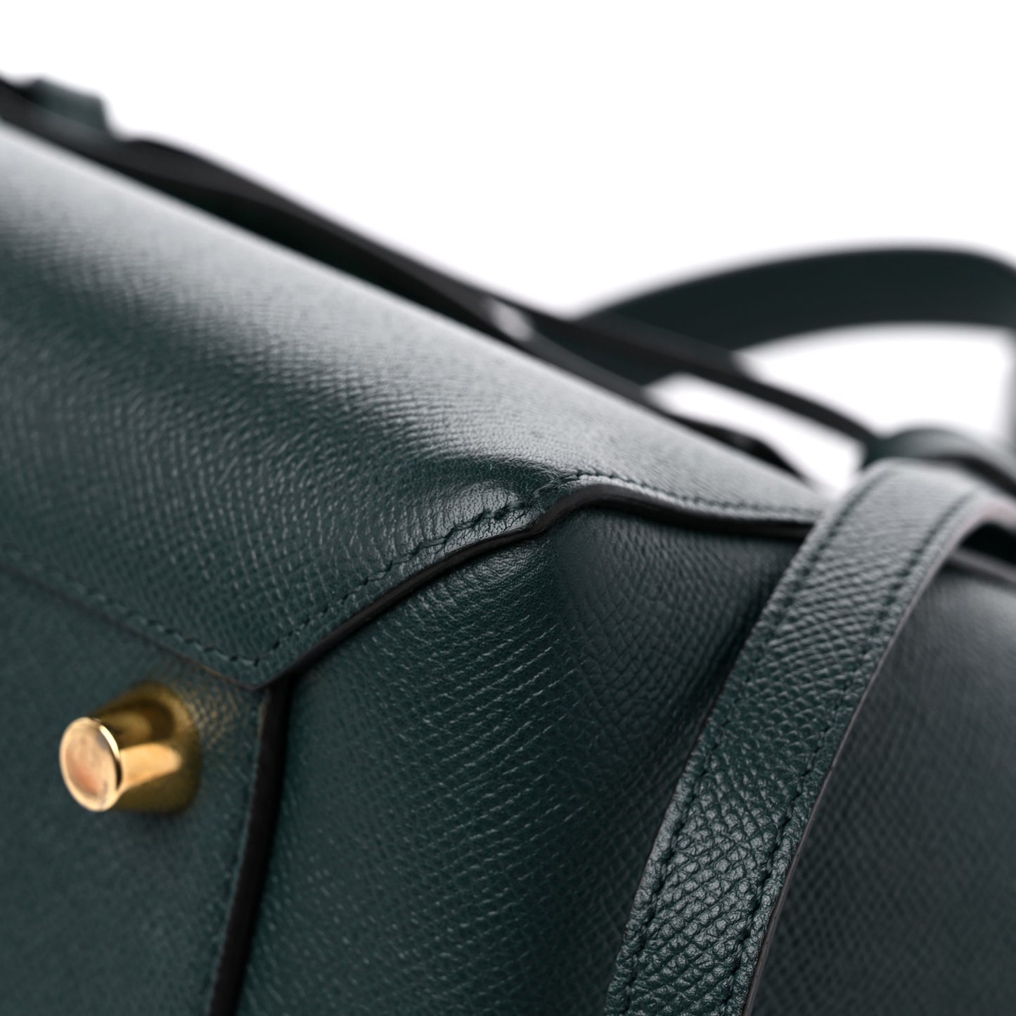 Grained Calfskin Mini Belt Bag Amazone