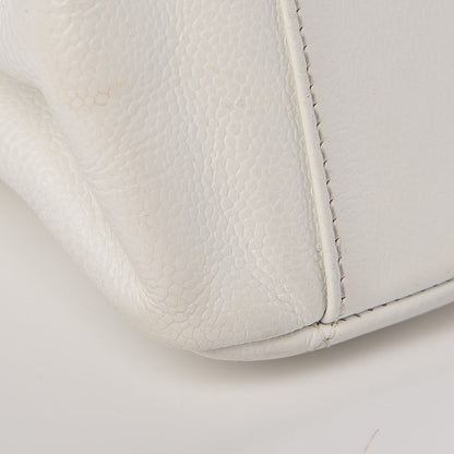 Chanel Caviar Quilted Grand Shopping Tote GST White 22 of 24