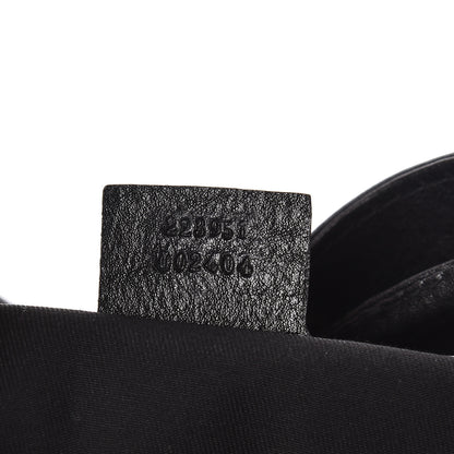 Gucci Pebbled Calfskin Medium Interlocking Icon Shoulder Bag Black 7 of 10