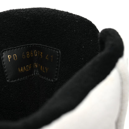 Saint Laurent Calfskin Smith High Top Sneakers 41 White Black 10 of 11
