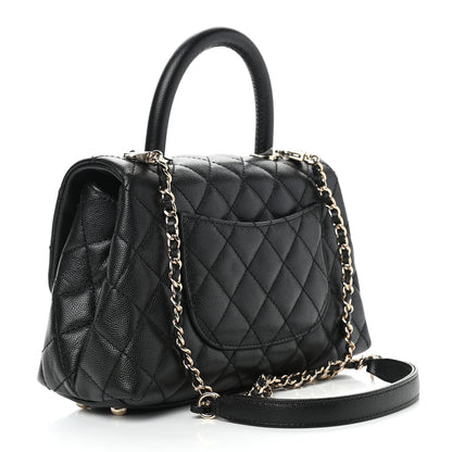 Chanel Caviar Quilted Mini Coco Handle Flap Black 3 of 9
