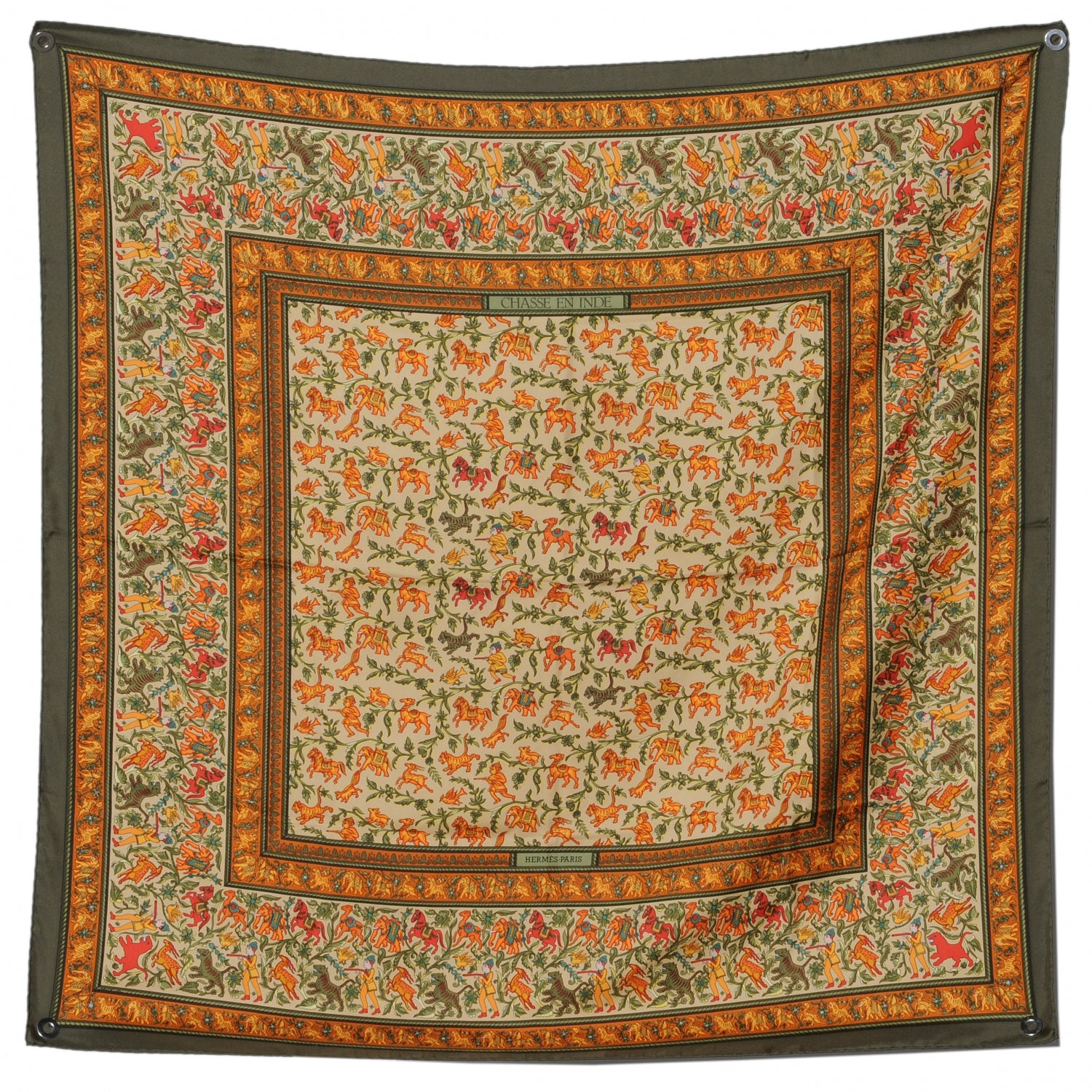 Hermes Silk Chasse en Inde Scarf 90 2 of 6