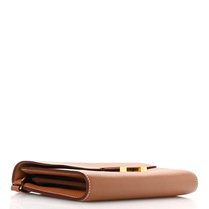 Hermes Evercolor Cavale Constance Long Wallet To Go Gold Multicolor 4 of 11