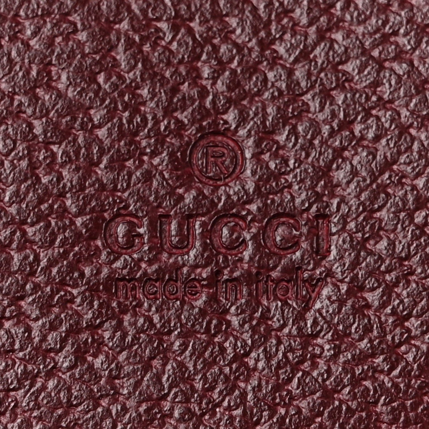 Gucci Textured Calfskin Web Ophidia Card Case Vintage Bordeaux 6 of 9