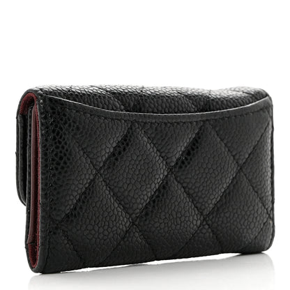Chanel Caviar Quilted 6 Key Holder Black 3 of 8