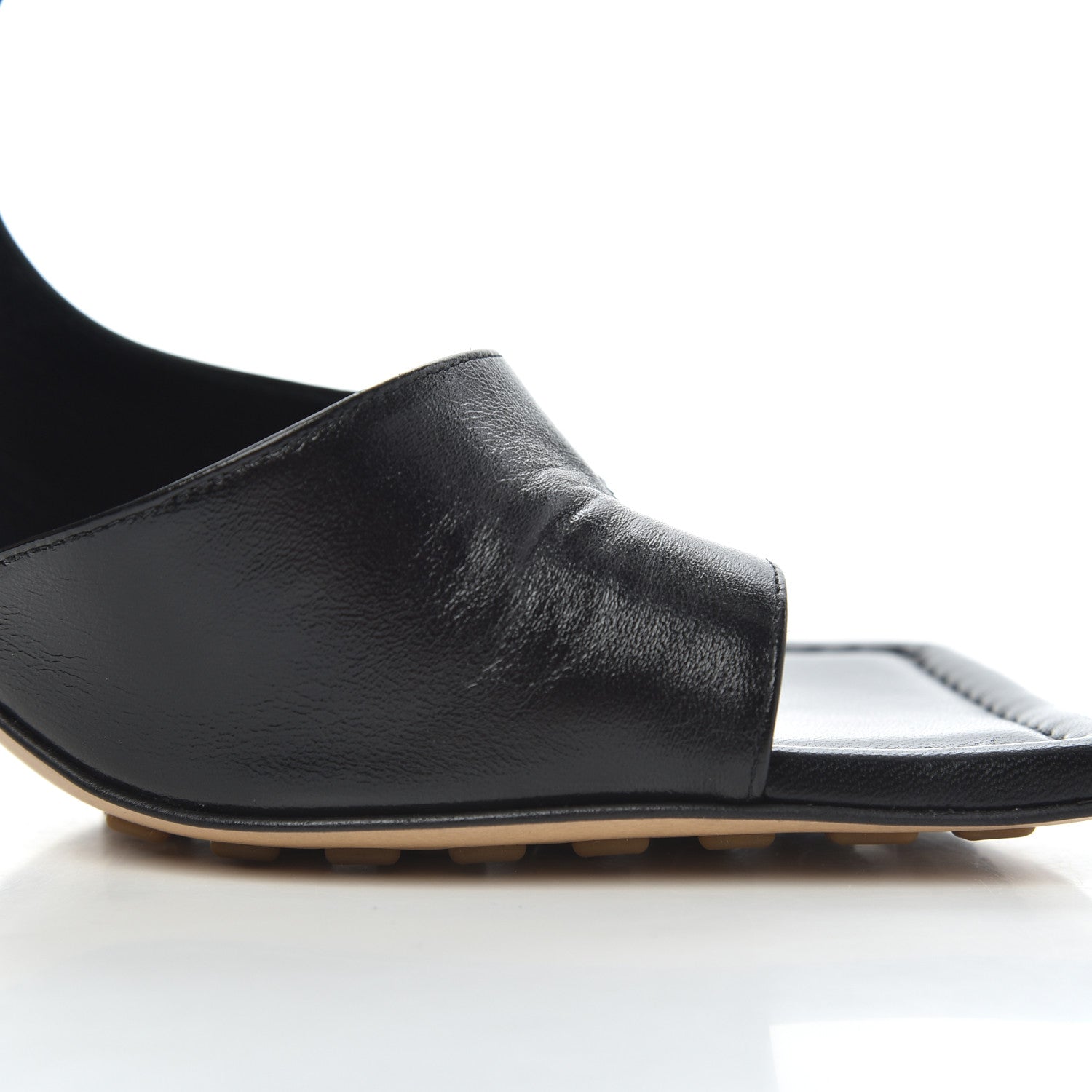 Bottega Veneta Nappa Crunch Lux Sandals 38.5 Black 15 of 20