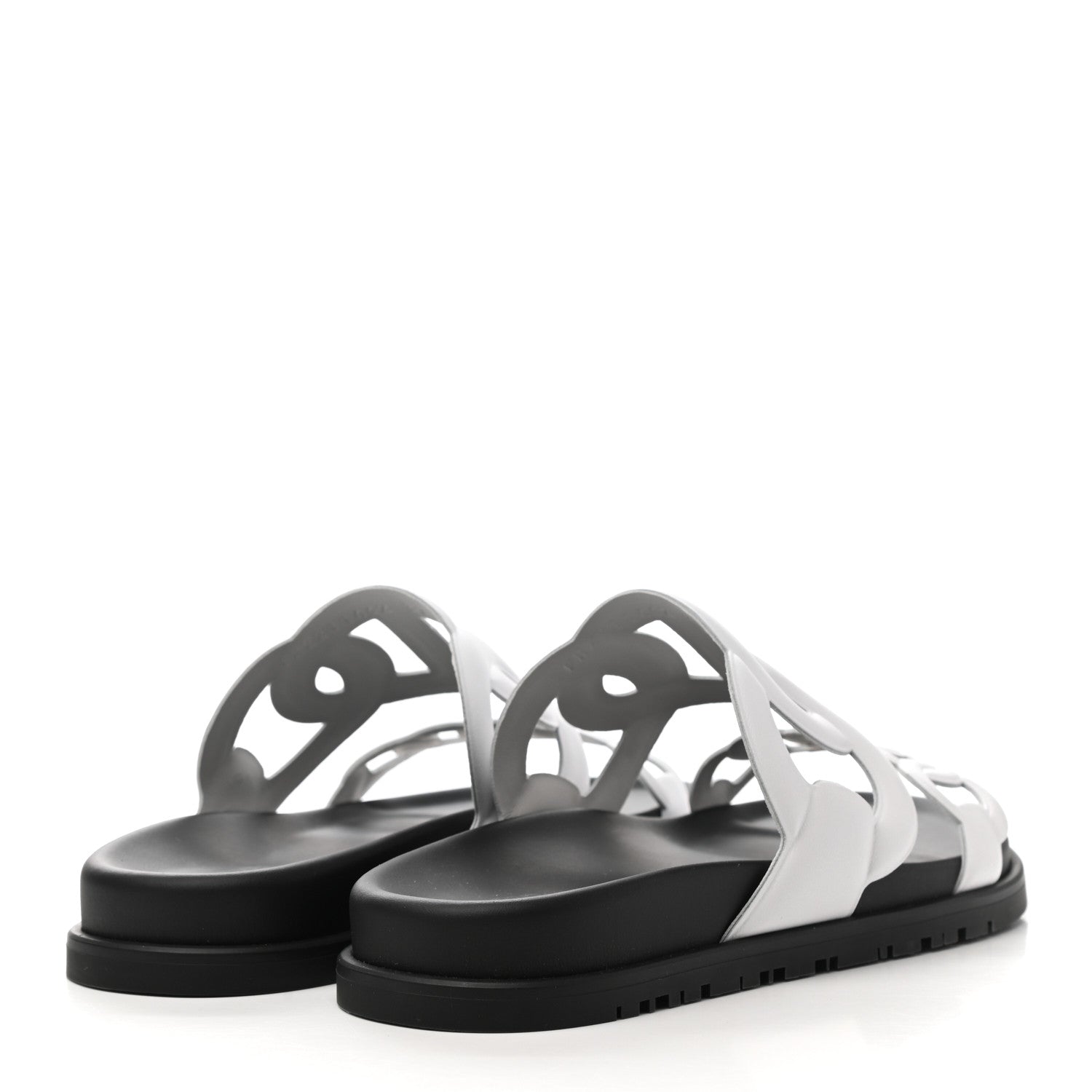 Hermes Nappa Womens Extra Sandals 37 White 4 of 9