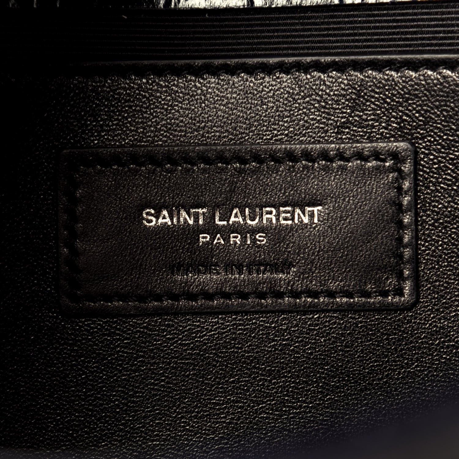 Saint Laurent Calfskin Crocodile Embossed Medium Classic Monogram Kate Tassel Satchel Blue Sapphire 6 of 8