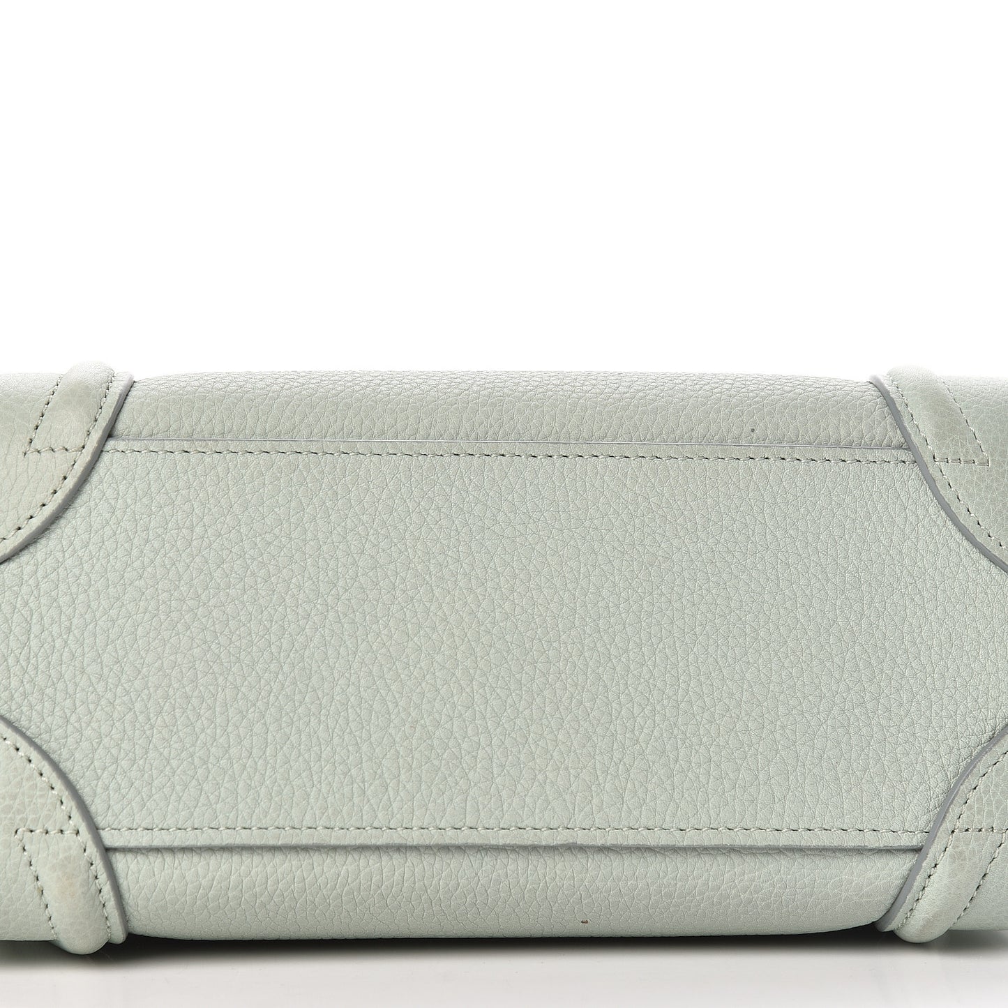 Drummed Calfskin Nano Luggage Almond