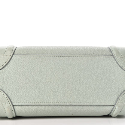 Celine Drummed Calfskin Nano Luggage Almond 14 of 18