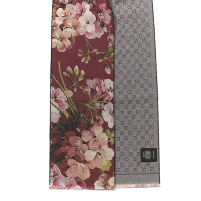 Gucci Wool GG Monogram Miniorophin Scarf Lacquer Pink 2 of 3
