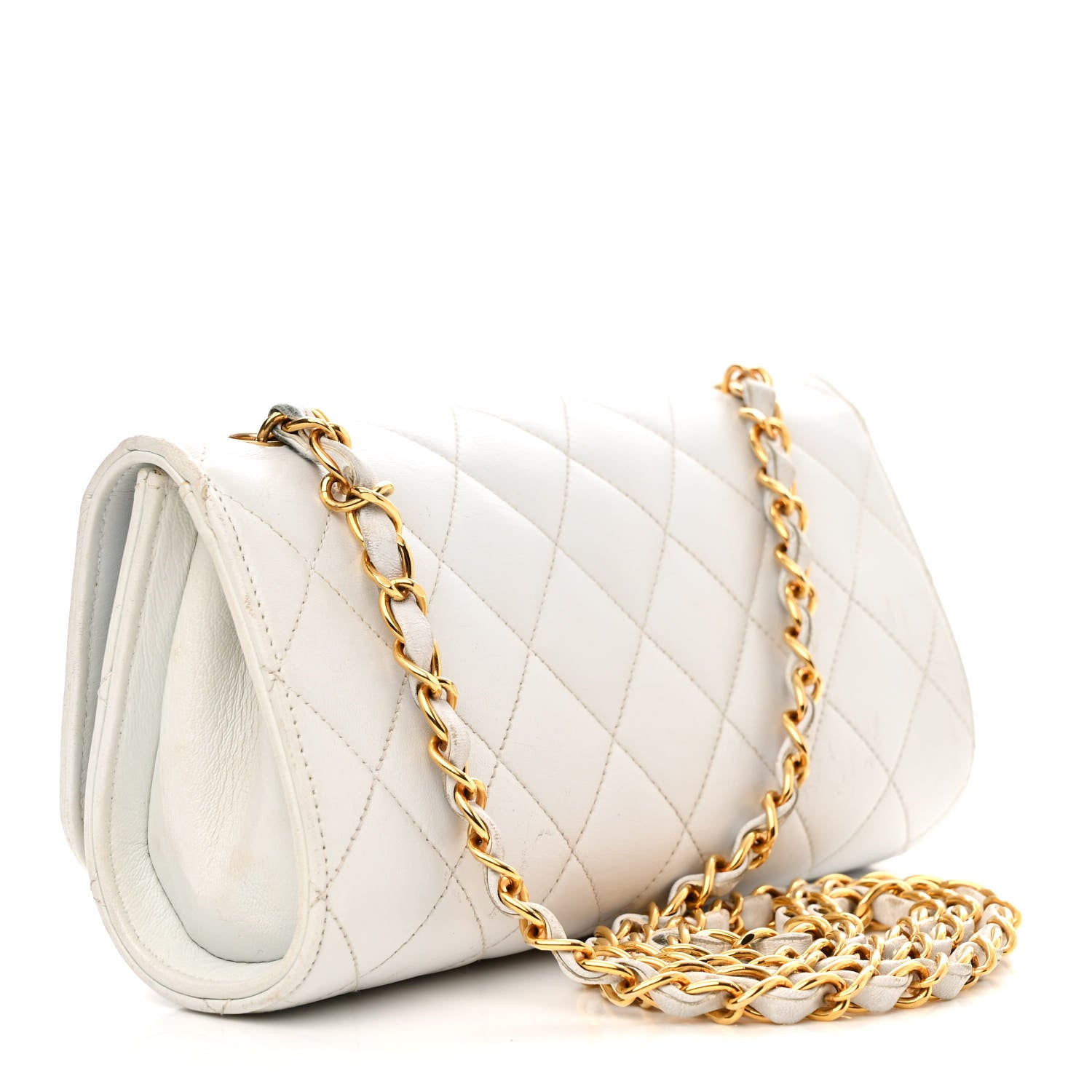 Chanel Lambskin Quilted Single Flap White 3 of 15