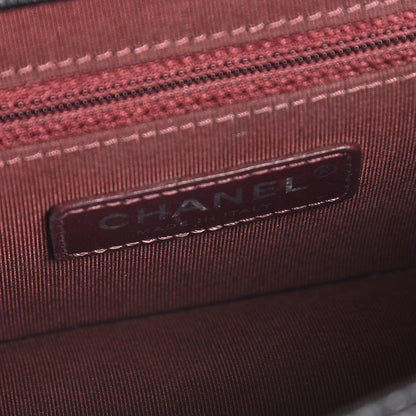 Chanel Goatskin Quilted Small CC University Top Handle Flap Black 6 of 11