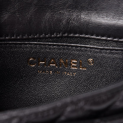 Chanel Aged Calfskin Quilted 2.55 Reissue Flap Belt Bag Clutch Black 6 of 11