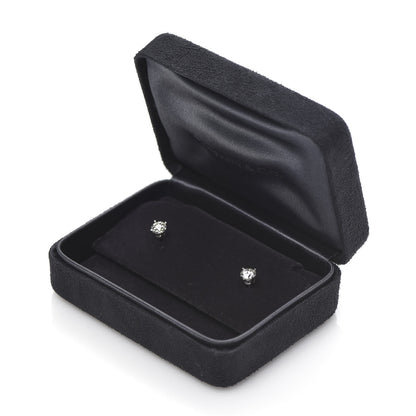 Tiffany Platinum Diamond .84ctw Solitaire Earrings 5 of 5