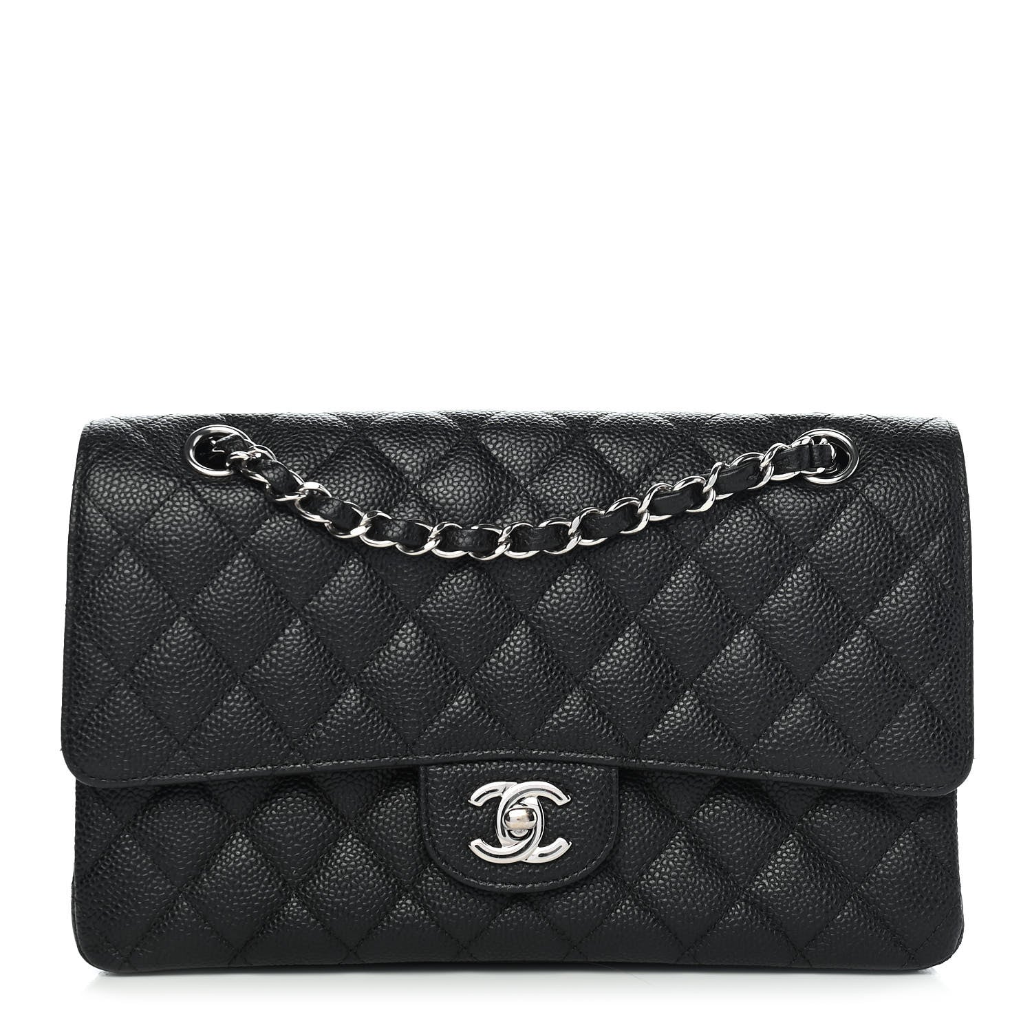 Chanel Caviar Quilted Medium Double Flap Black 1 of 11