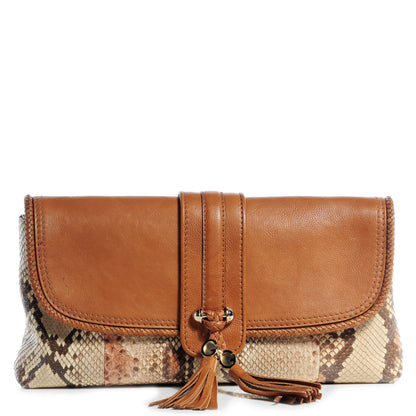 Gucci Python Marrakech Clutch Honey 1 of 7