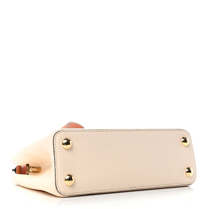 Louis Vuitton Taurillon Capucines BB Vanilla Light Beige Sienna Brown Tonic Orange 3 of 4