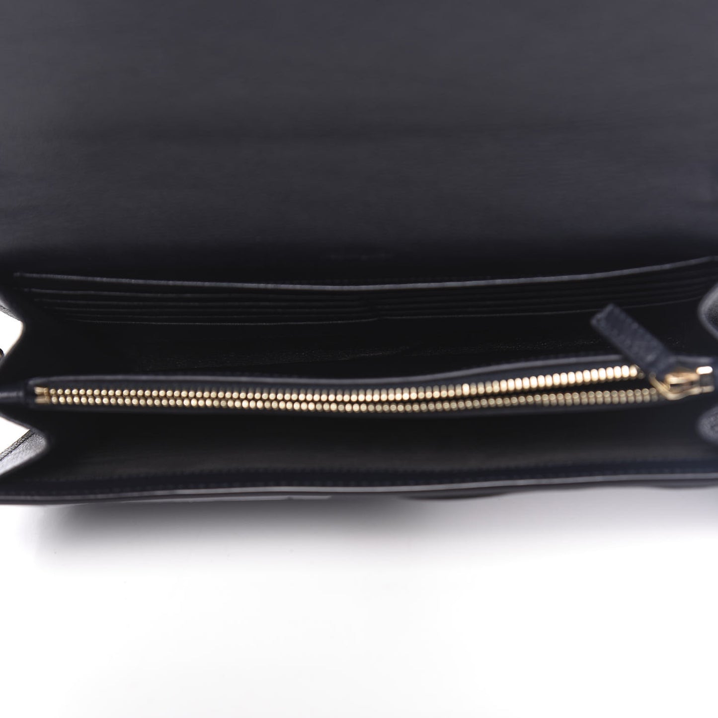 Calfskin Monogram Belle de Jour Chain Clutch Navy