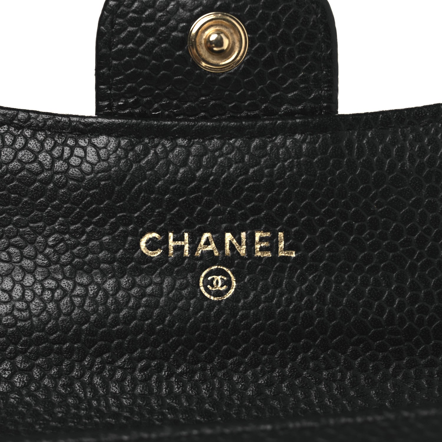 Chanel Caviar Quilted Flap Card Holder Wallet Black 6 of 11