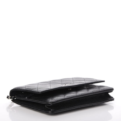 Chanel Caviar Quilted Wallet On Chain WOC Black 4 of 9