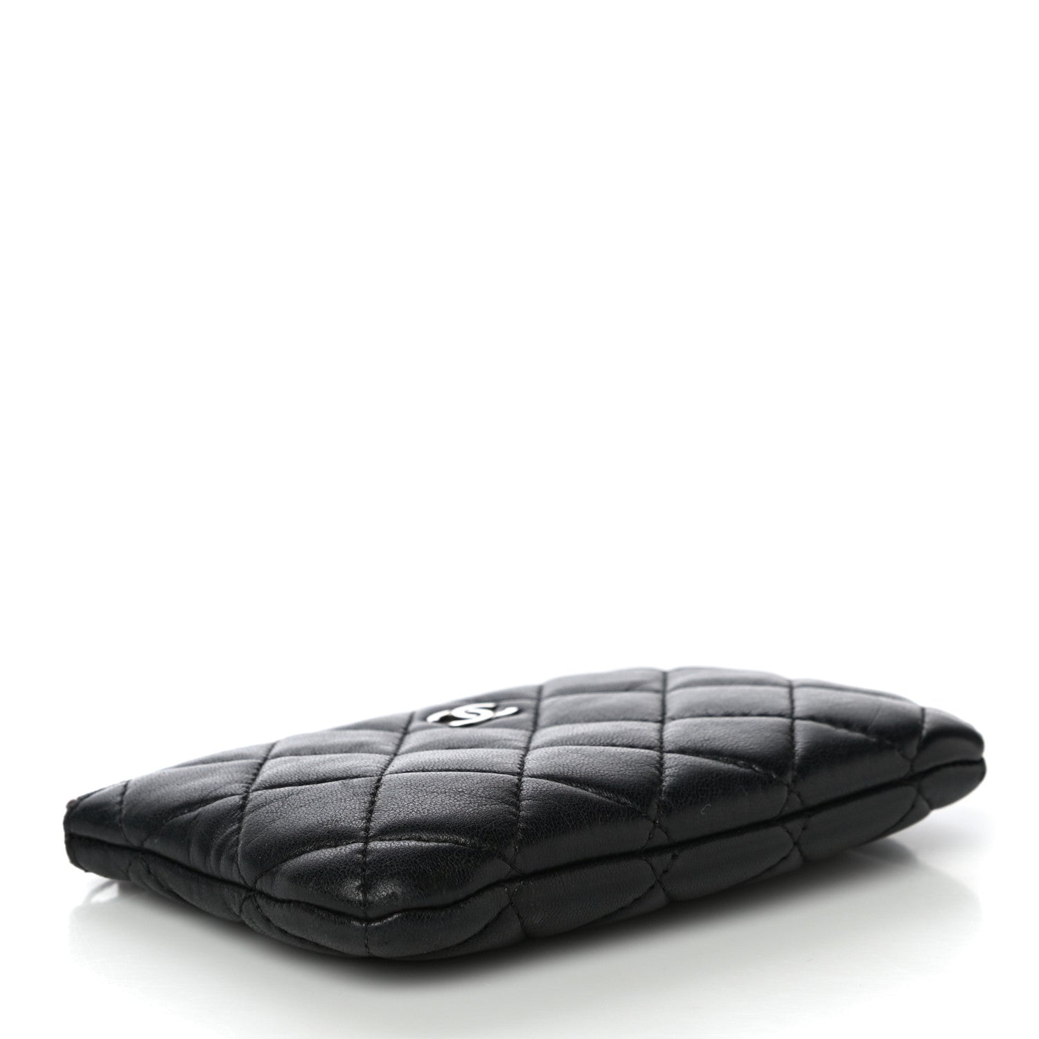 Chanel Lambskin Quilted Small Cosmetic Case Black 4 of 12