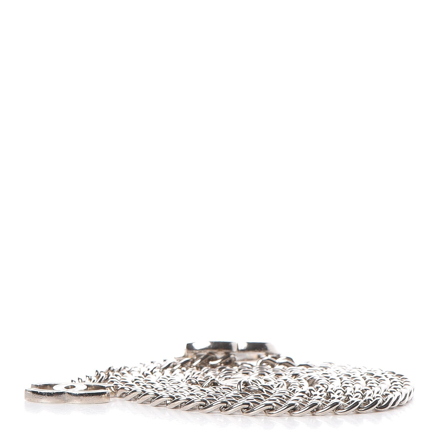 Chanel Enamel CC Ceinture Fantai Adjustable Belt Silver 3 of 6