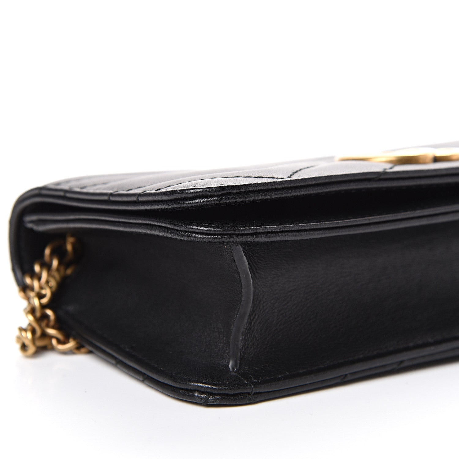 Gucci Calfskin Matelasse GG Marmont Mini Bag Black 12 of 14