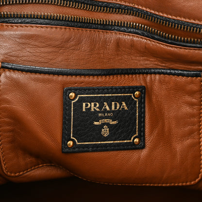 Prada Cervo Deerskin Fringe Tote Black 6 of 17