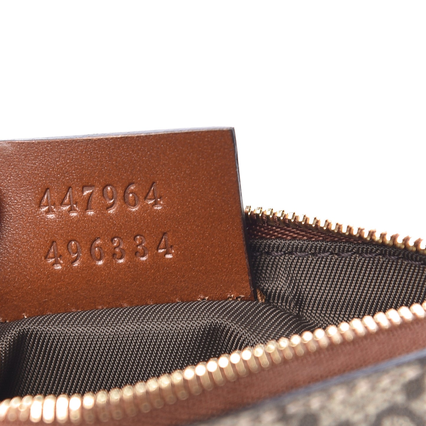 GG Supreme Monogram Key Case Brown