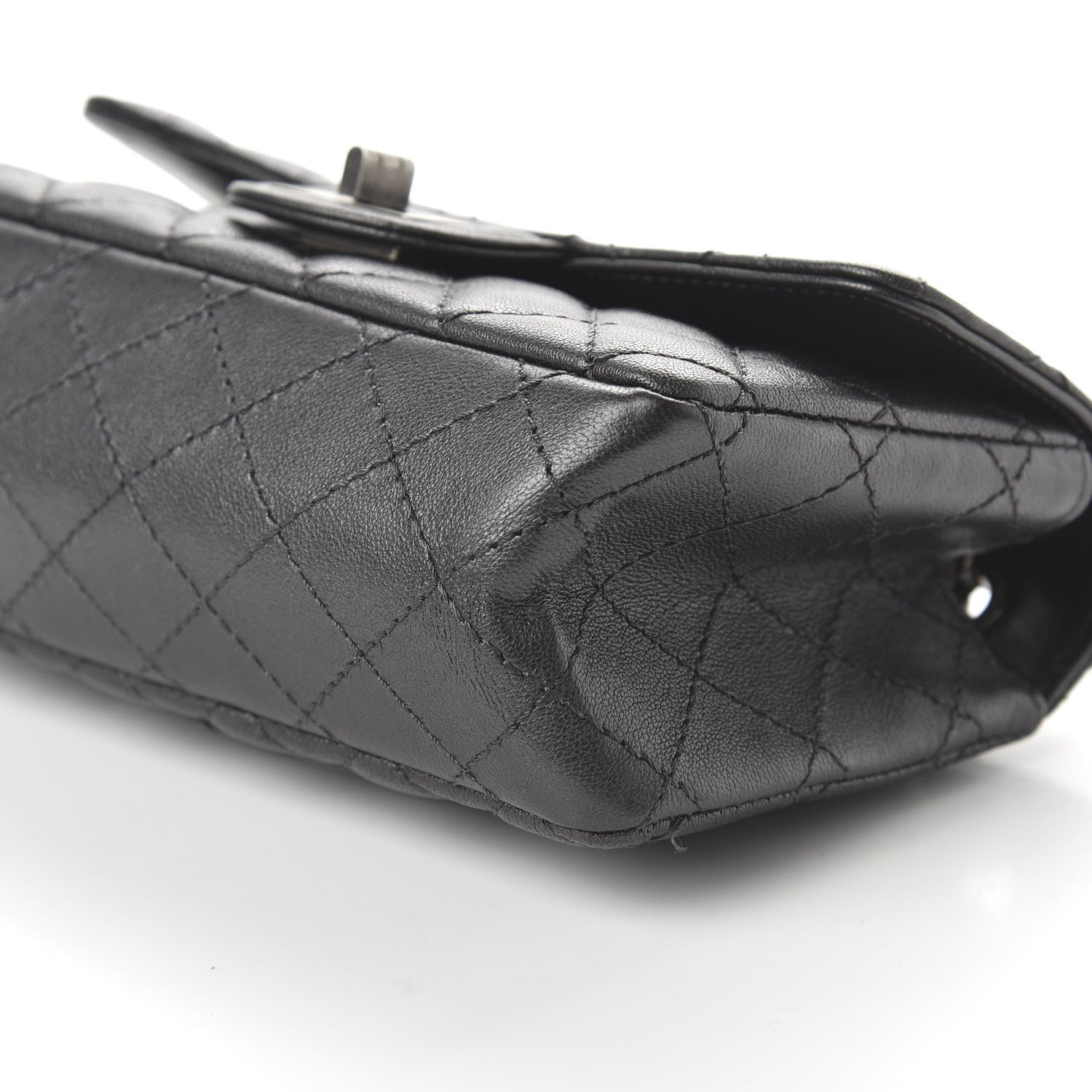 Chanel Sheepskin Quilted 2.55 Reissue Mini Flap Dark Grey 7 of 11