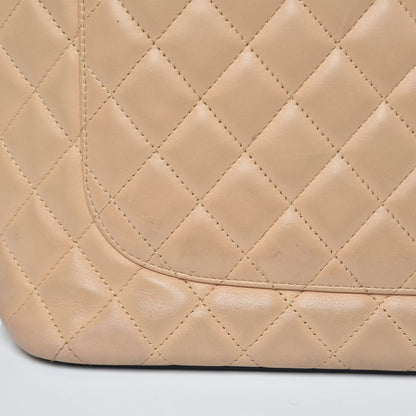 Chanel Calfskin Quilted Large Cambon Tote Beige Black 10 of 11