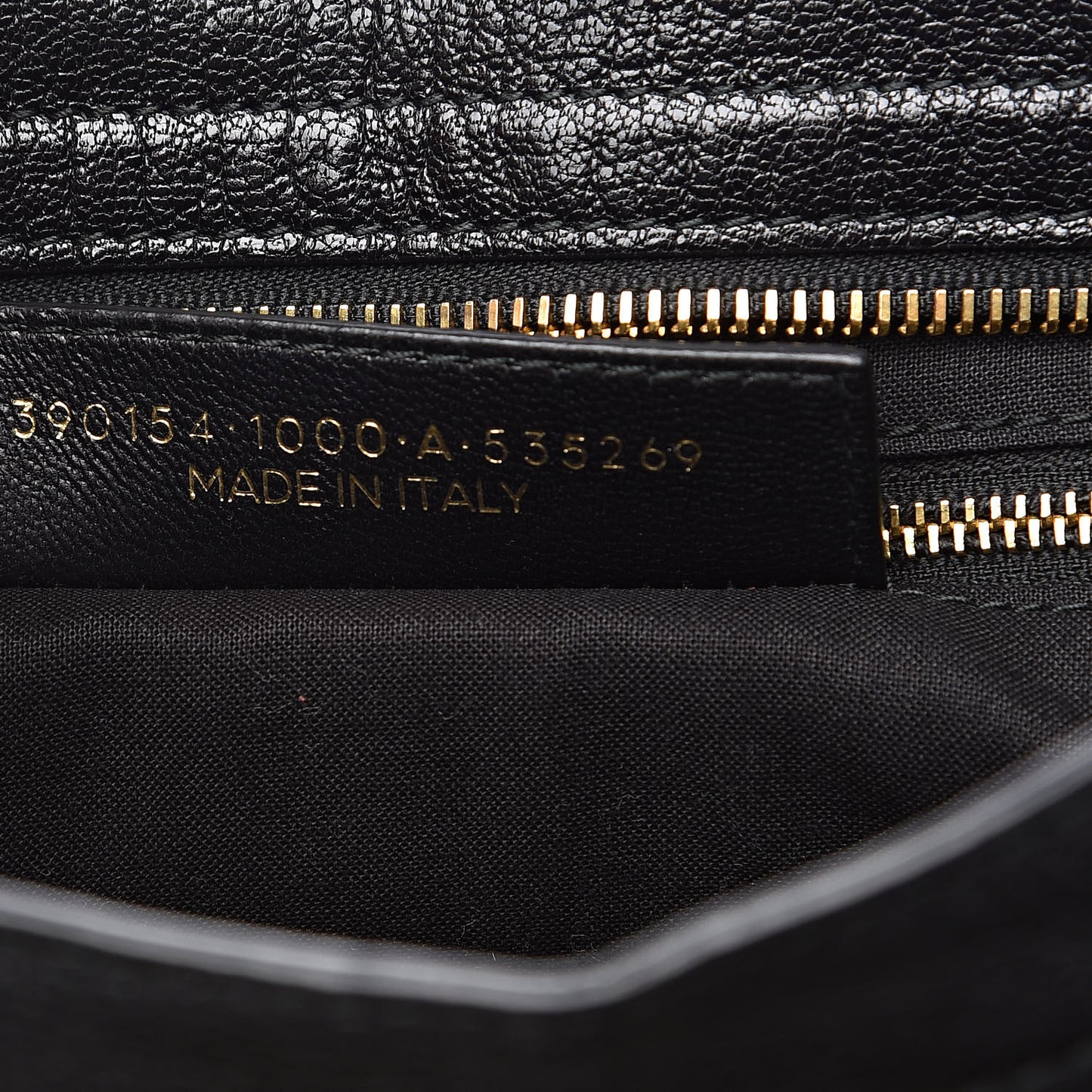 Chevre Gold Metallic Edge Hardware City Black