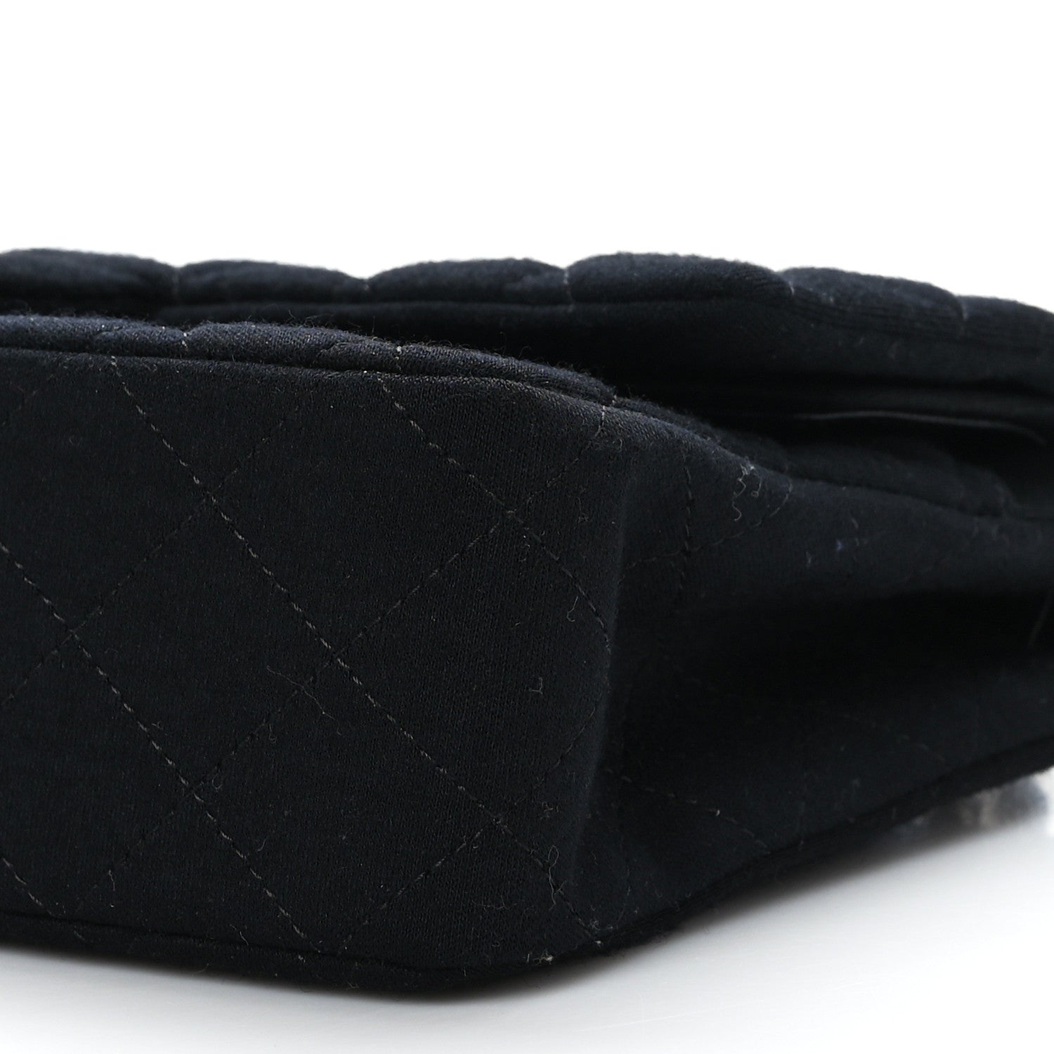 Chanel Jersey Quilted Medium Double Flap Black 9 of 9