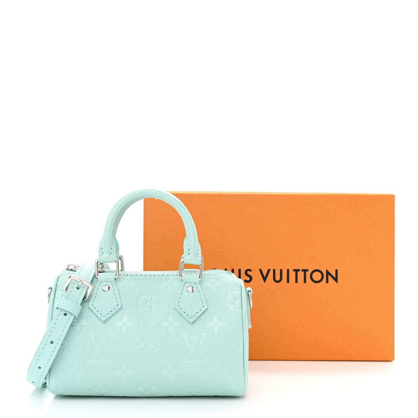 Empreinte Monogram Nano Speedy Pearly Lagoon Turquoise